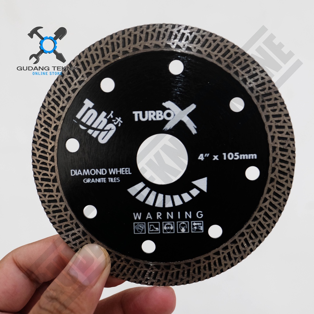 Mata Potong Keramik Granit Toho Wet / Dry / Turbo X 4Inch - Diamond Wheel Toho Wet/Dry/Turbo X 4 Inch