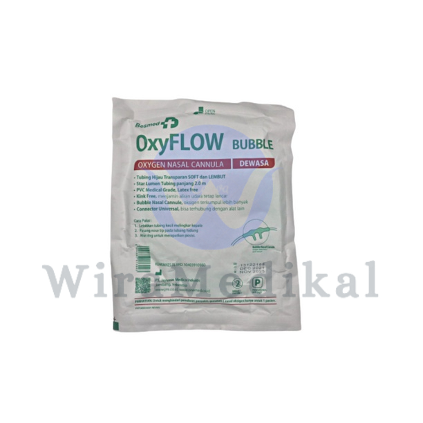 Oxyflow Bubble Nasal Cannula Oxygen/Selang Oksigen Dewasa dan Anak