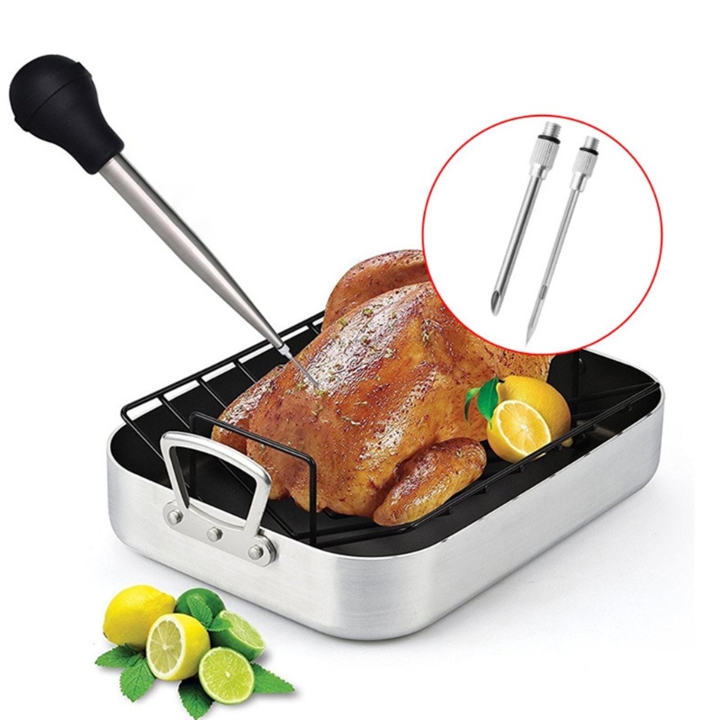 Zzz Baster / Baster / Suntikan Bahan Stainless Steel + Silikon Untuk Memasak / Membuat Kue