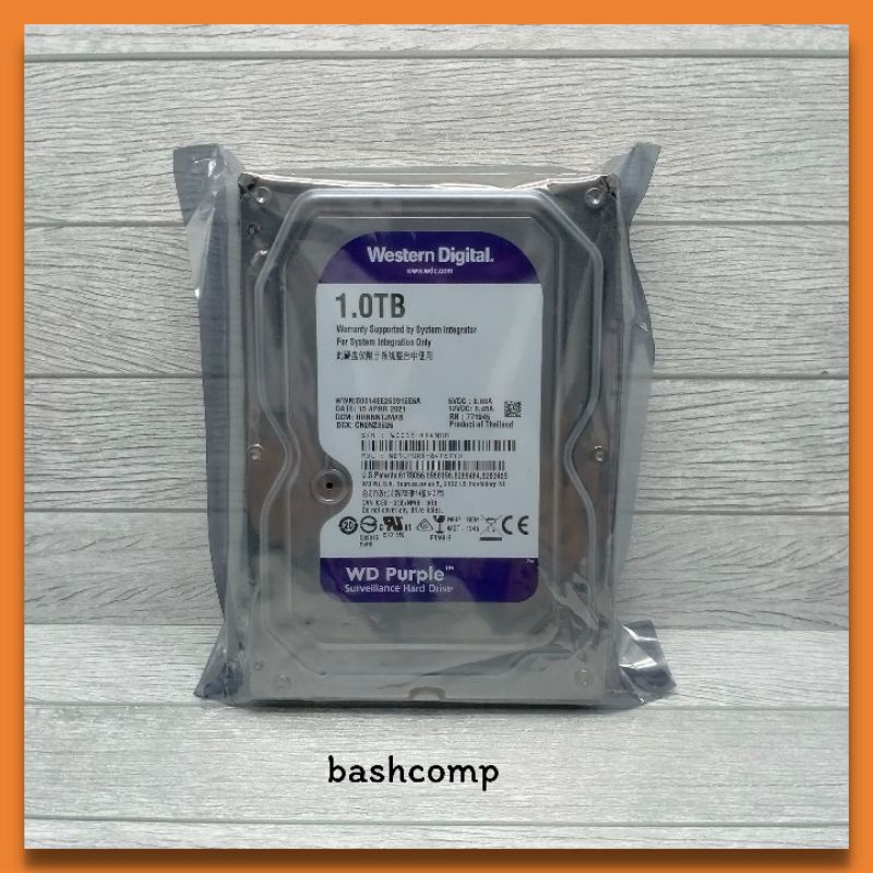 Harga Promo WD Purple 1TB Sata 3,5. Inchi -Hardisk Internal For Cctv