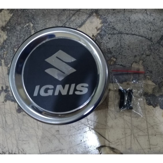 Buntut Knalpot Hitam tulisan Logo Suzuki Ignis
