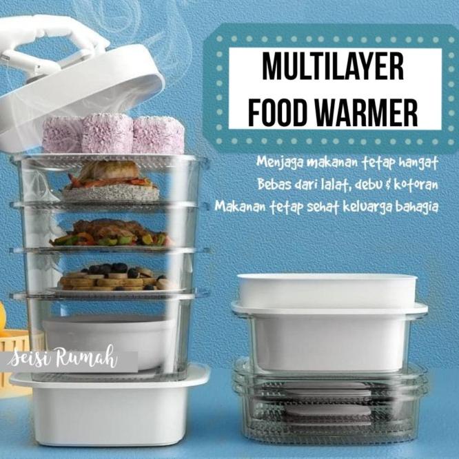FOOD STORAGE 6 LAYERS FOOD COVER 6 TINGKAT MULTILAYER FOOD WARMER