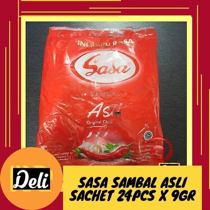 

Sasa Saus Sambal Original Chili 216gr Sachet 24pcs x 9gr