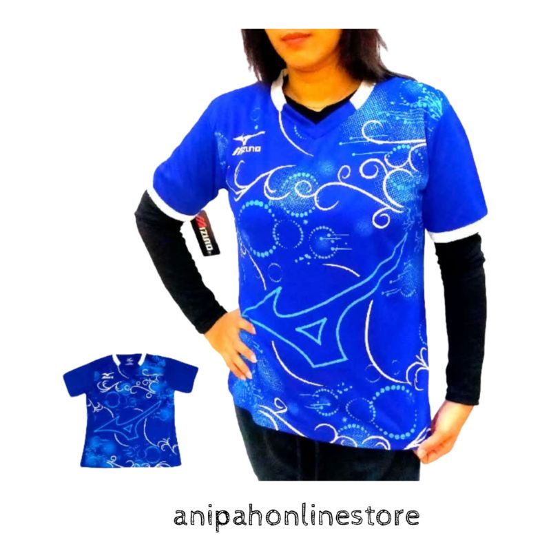 Baju atasan wanita kaos olahraga/kaos badminton/kaos bulutangkis/kaos volly