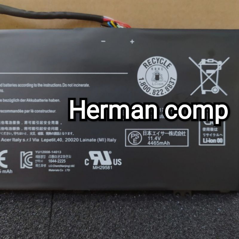 Original Baterai Acer Aspire V Nitro VN7-571 VN7-571G VN7-591 VN7-592 VN7-791 AC14A8L