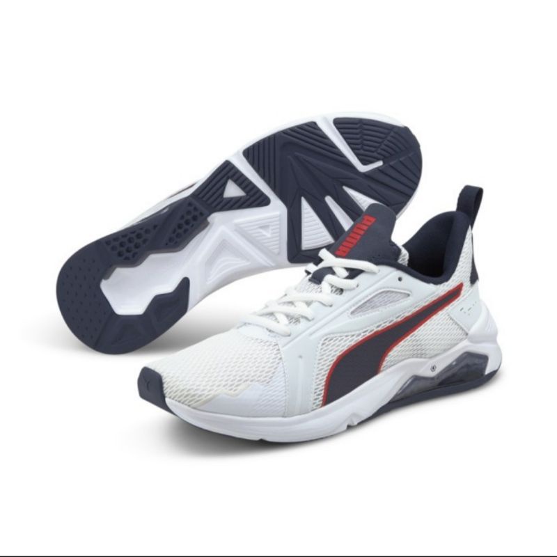 Puma Lqdcell Method White Peacoat Poppy Red Shoes - 19368512