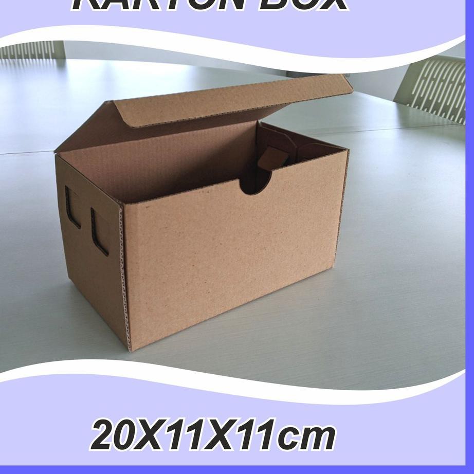 

HARGA GROSIR >> (10 pcs) Karton Box Polos 20x11x11 cm Kardus Packing Murah BF ⚡