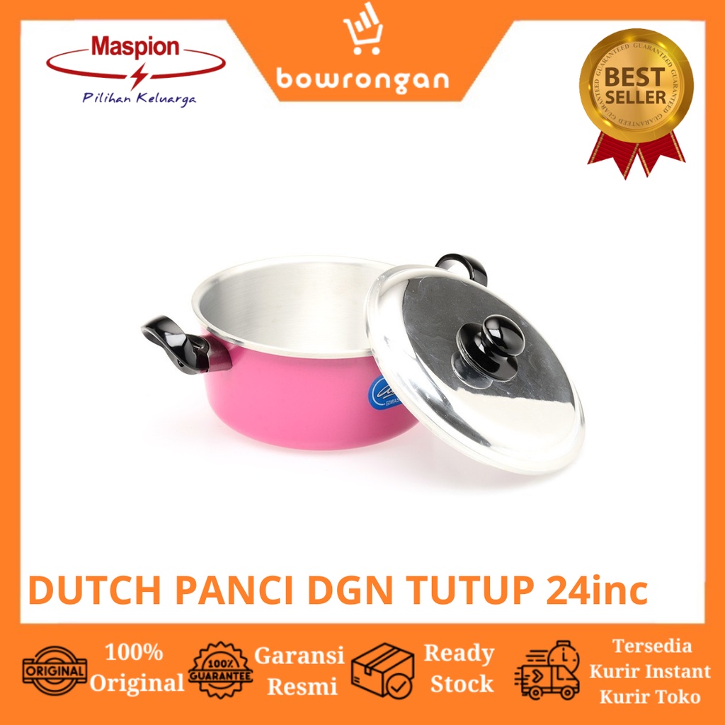 MASPION DUTCH OVEN PANCI DENGAN TUTUP KACA 24inc