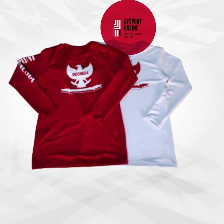 Trend - baju senam garuda merah putih tangan panjang ン