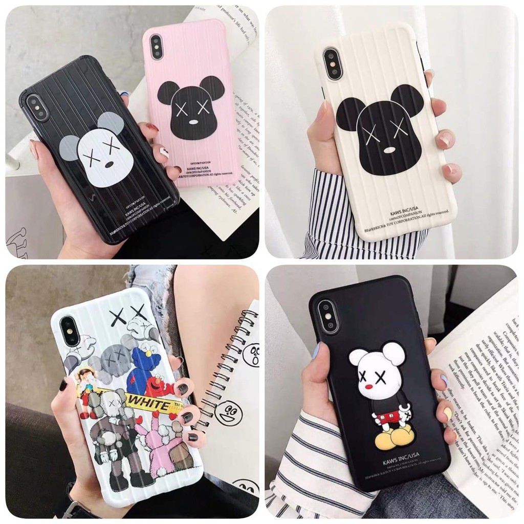 Case KAWS Premium Case Crack Kaws Iphone 6 7 7 plus X XR XS Max