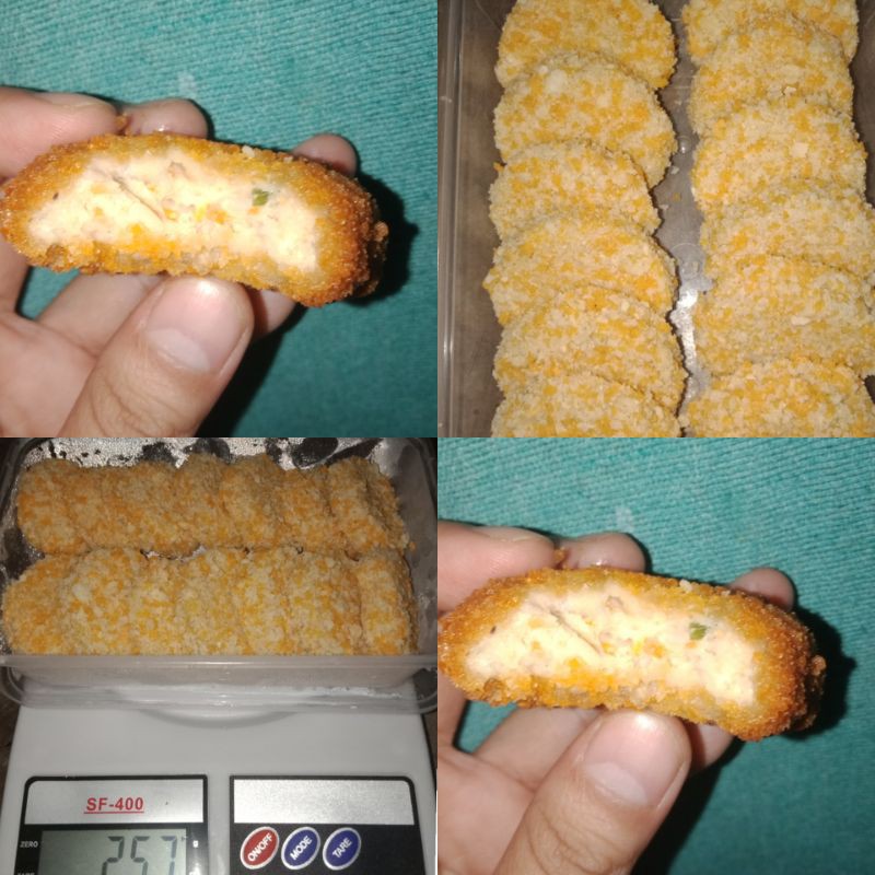 

nugget homemade chicken chesse carrott tanpa pengawet