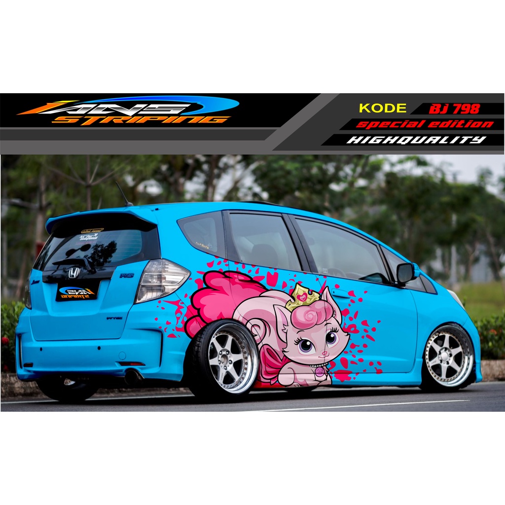 STIKER MOBIL HONDA BRIO / JAZZ RS / MOBILIO / AGYA / YARIS / ATOS / STICKER MOBIL