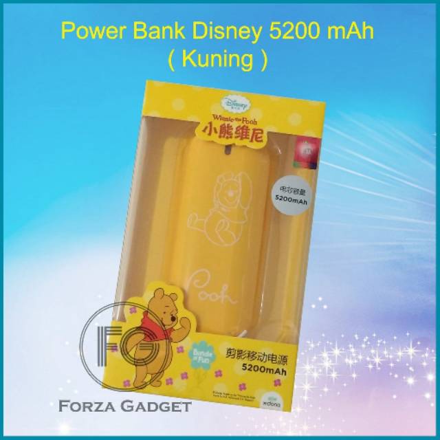 Powerbank MONSTER INC - MICKEY - MINNIE - POOH 5200mAh