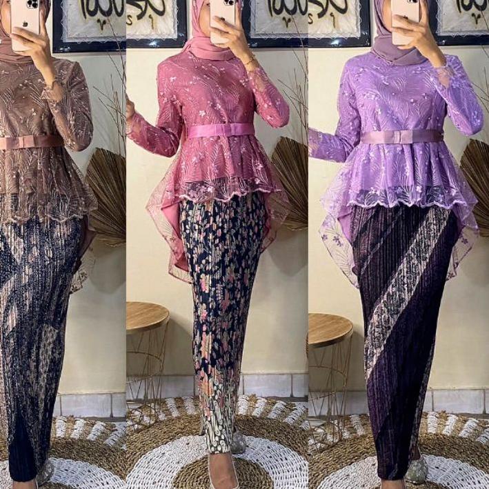 「BIG Sale」 Setelan Kebaya Pinguin > Setelan Kebaya Aurora / Kebaya Tunik / Kebaya Remaja / Kebaya Mo