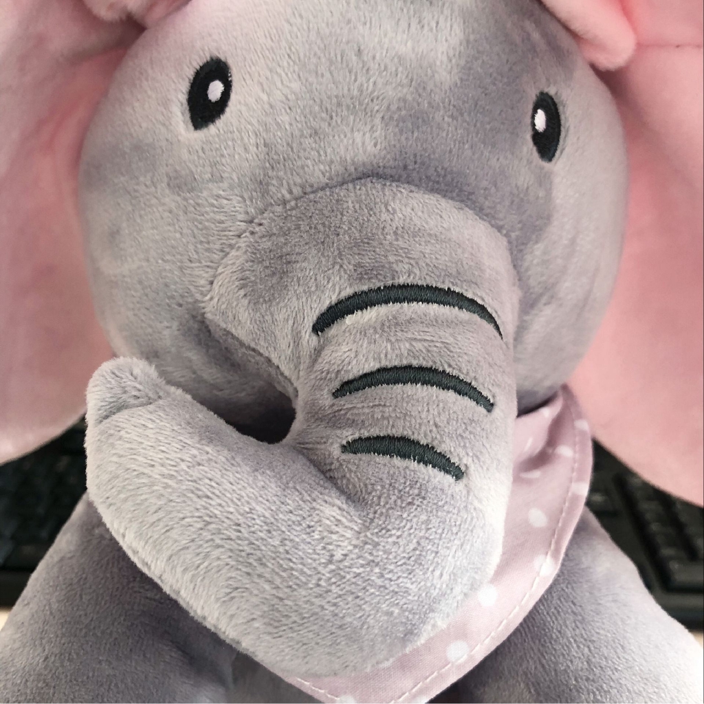 Mainan Boneka Stuffed Plush Animasi Kartun Gajah Peekaboo Mainan Boneka Stuffed Plush Animasi Kartun Gajah Peekaboo