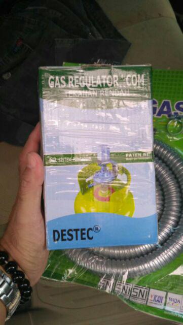 Regulator Gas Meter Tekanan Rendah Destec Com 201m Dua Sistem Pengaman Sni Original