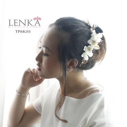 [TOKO TERPERCAYA] HEADPIECE SANGGUL PENGANTIN WANITA BUNGA AKSESORIS PESTA TPM011