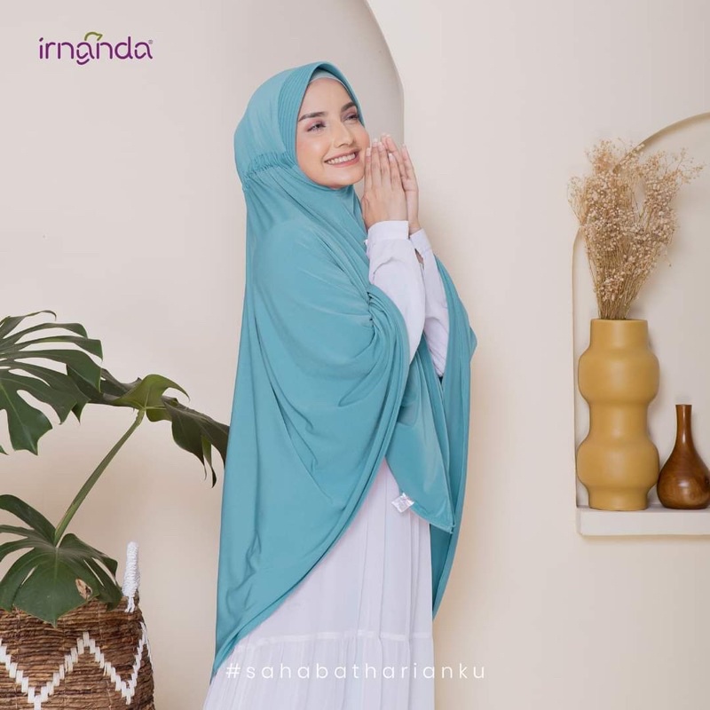 Bergo Sheza standar dan Jumbo Jersey ITY  Premium Hijab Kerudung Polos by:irnanda