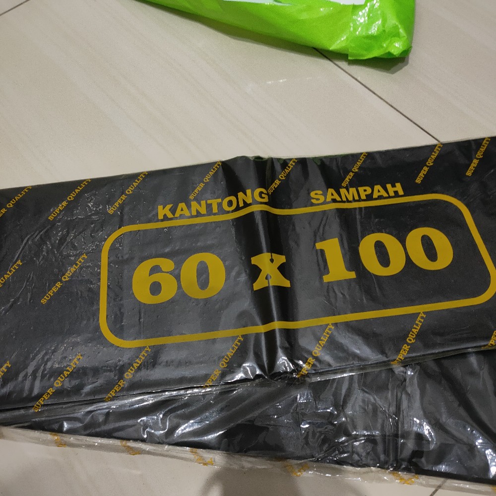 Kantong Sampah  60 * 100 Cm / Plastik Sampah / Kresek Sampah (pack)