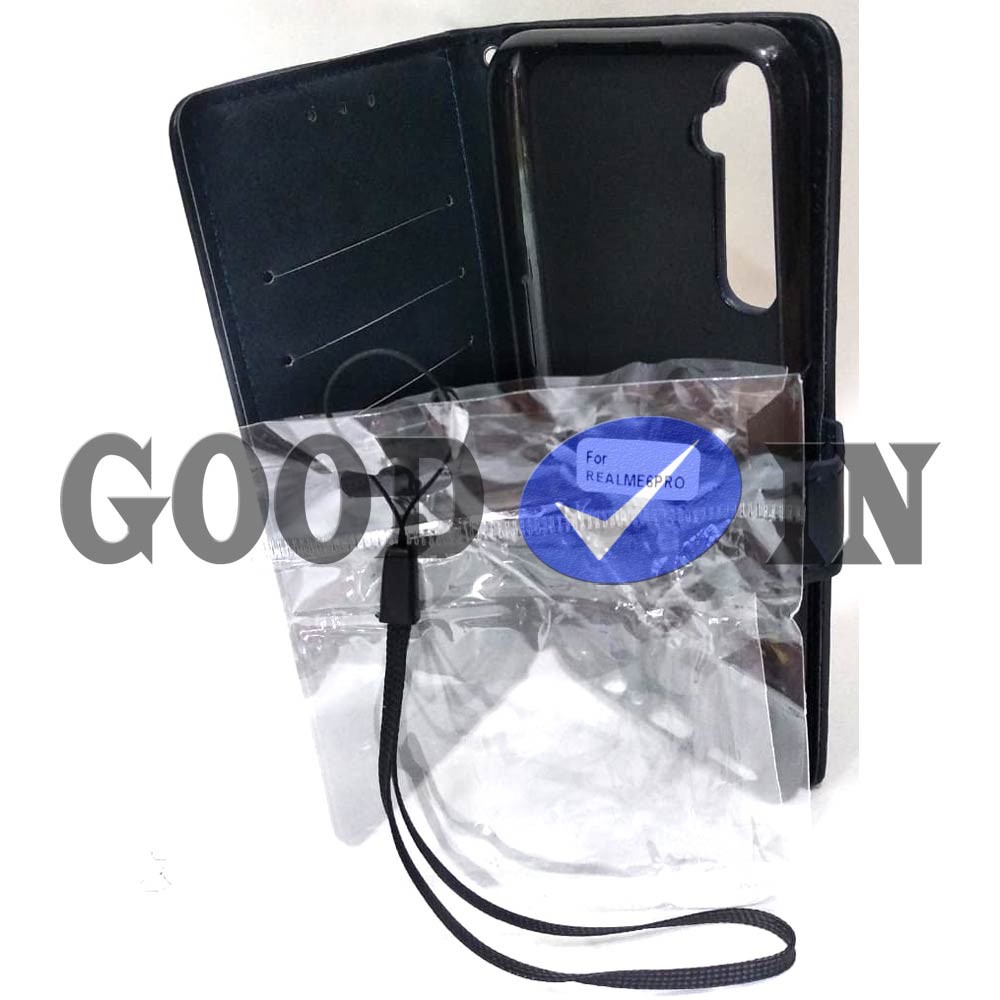 Flip Case - Flip Polos - Case Dompet Kulit Polos - Case REALME 6 PRO