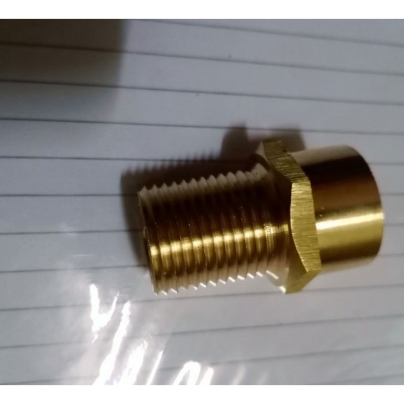 Sok drat luar dalam kuningan 1/2 inch  / Sok pemanjang kuningan 1/2 inch