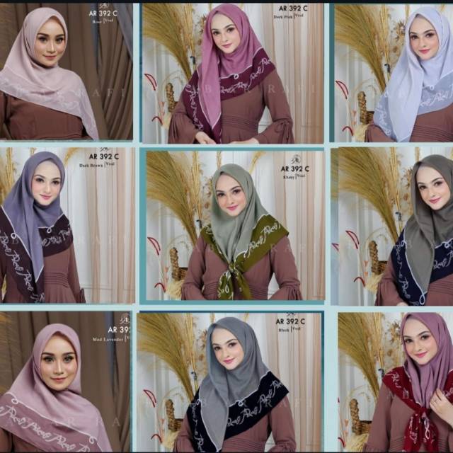 ARRAFI AR392 C || JILBAB SEGI EMPAT || DISTRIBUTOR HIJAB || NOVA ARRAFI