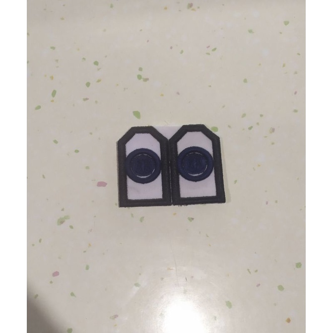 BORDIR PANGKAT MONOGRAM SATPAM TIMBUL 3D