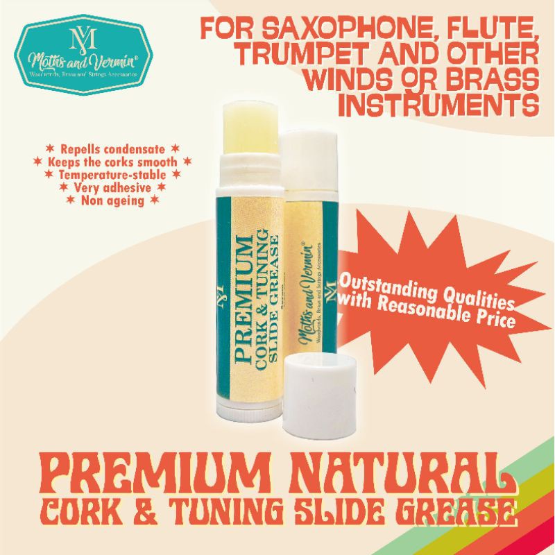 Premium Cork Grease Saxophone Premium all natural dan synthetic