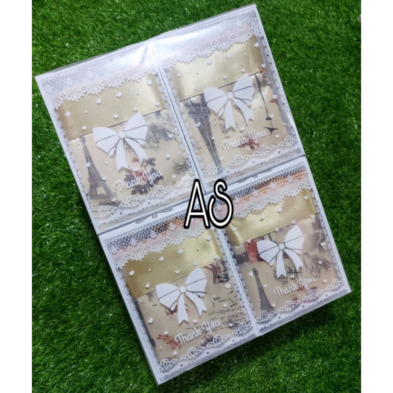 Souvenir Pernikahan Dompet  PARIS Besar + Mika Motif