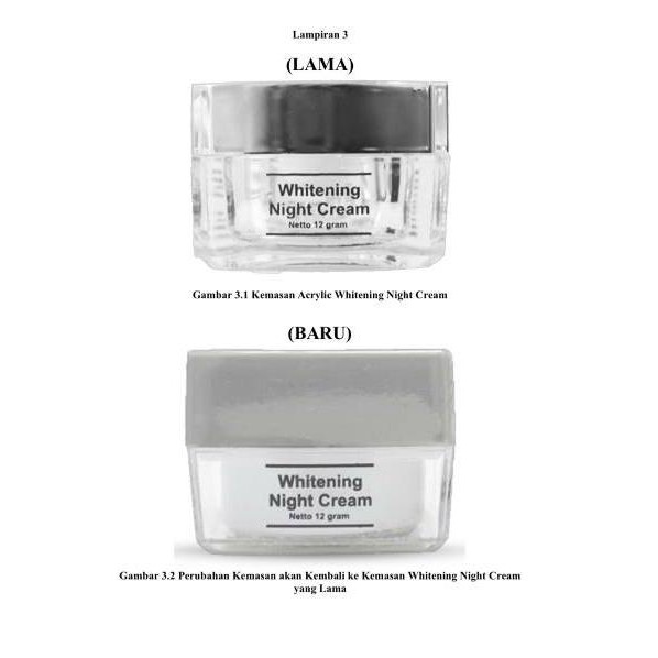 MS GLOW Whitening Night Cream / Krim Wajah Glowing Cerah Bercahaya MSGLOW BPOM