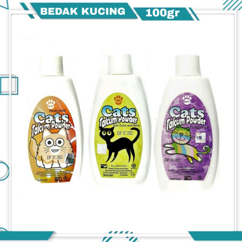 Bedak Kutu Kucing / Bedak Jamur Kucing / Bedak Wangi Kucing / Grooming / Raid All 100gr