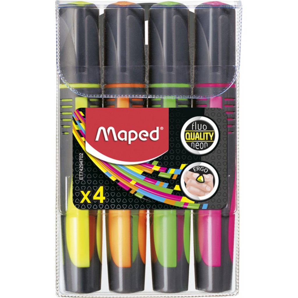 

Fluo Peps Max Assorted Colors x4 - Pouch