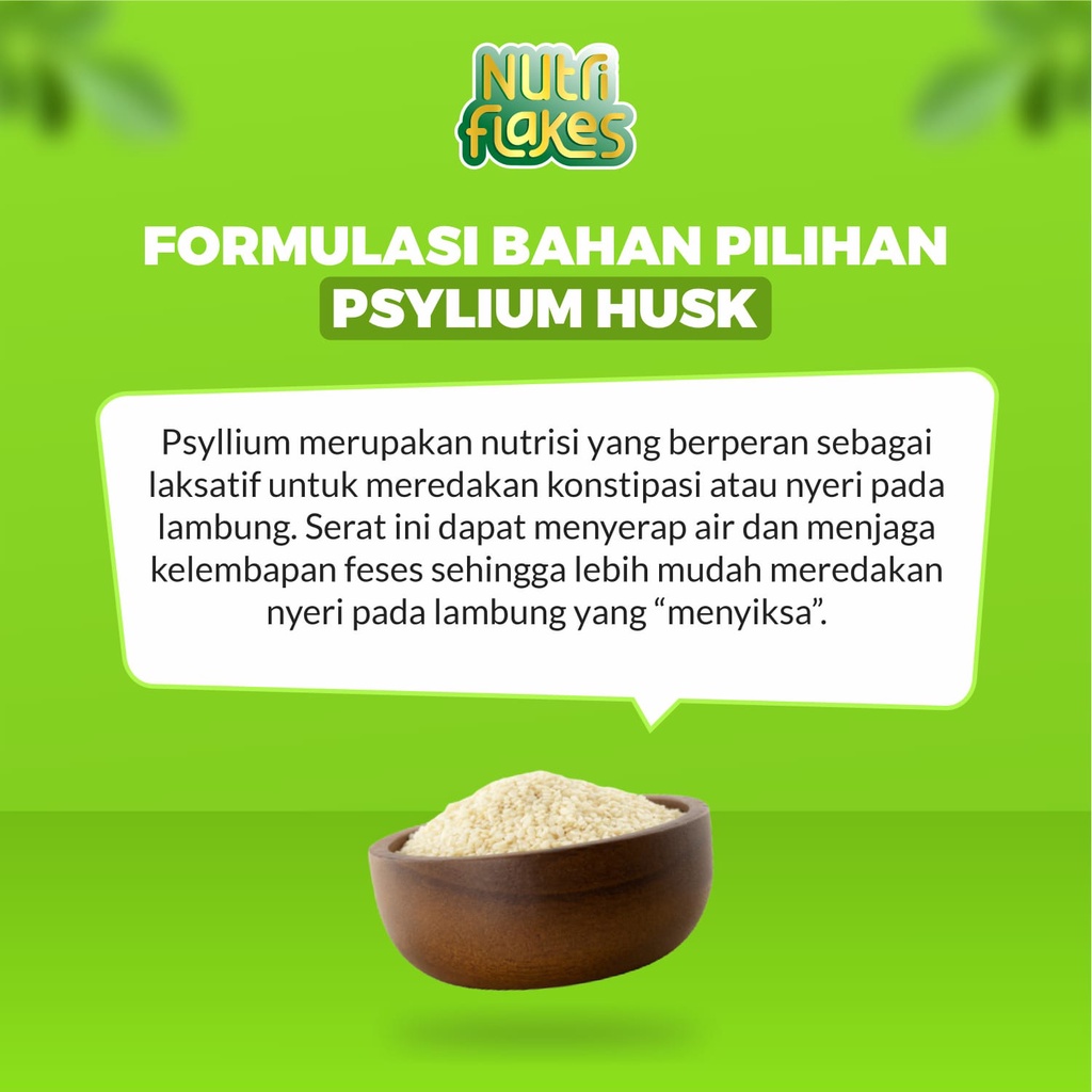 Promo NUTRIFLAKES Sereal Umbi Garut Obat Asam Lambung Herbal Dengan Daun Kelor Pengganti Nasi Untuk Diet-5