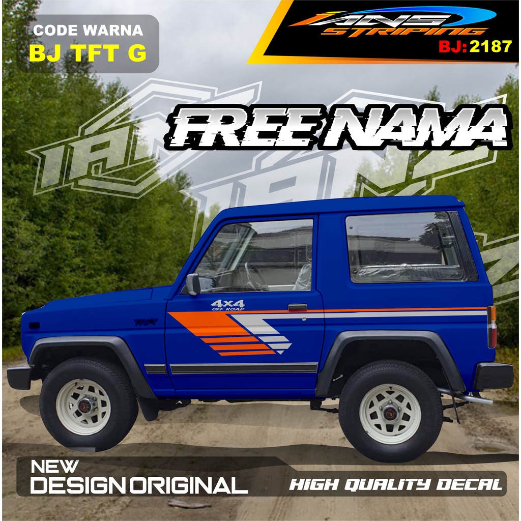 VARIASI STIKER MOBIL TAFT TAF / STIKER VARIASI BODY MOBIL KATANA / STIKER MOBIL FEROZA, JEEP , ESCUDO, TAFF / STIKER MOBIL