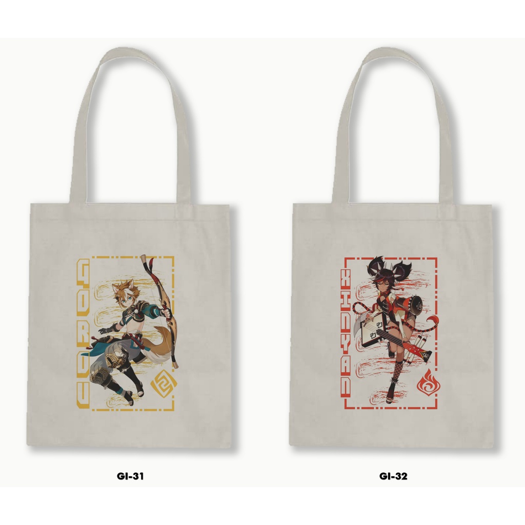 TOTE BAG BLACU - GHENSHIN IMPACT 3