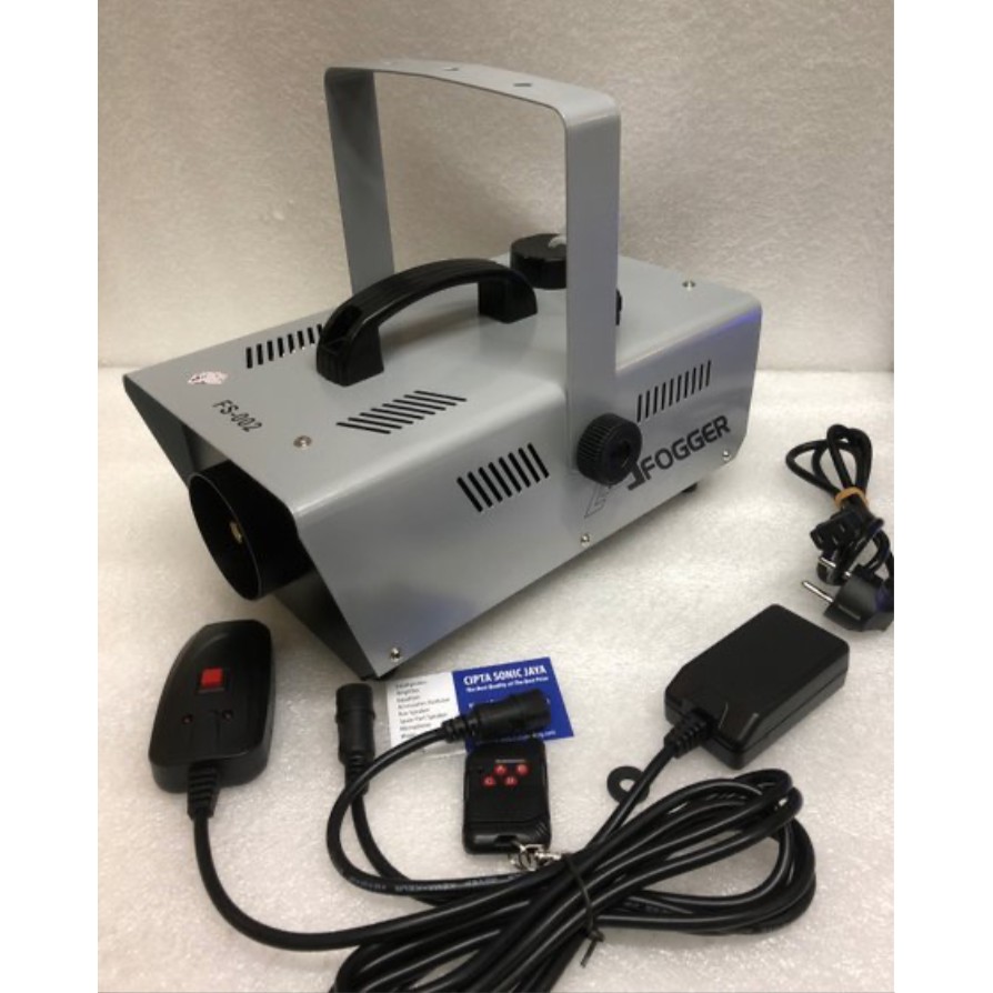 mesin fogging foging desinfektan redsun 900 watt wireless remote fog machine FS-002