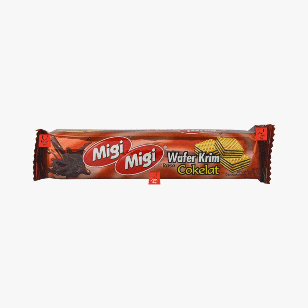 

ECERAN Migi Migi Coklat Wafer Dengan Isi Krim Cokelat Biskuit Wafer Murah Meriah - 11gr