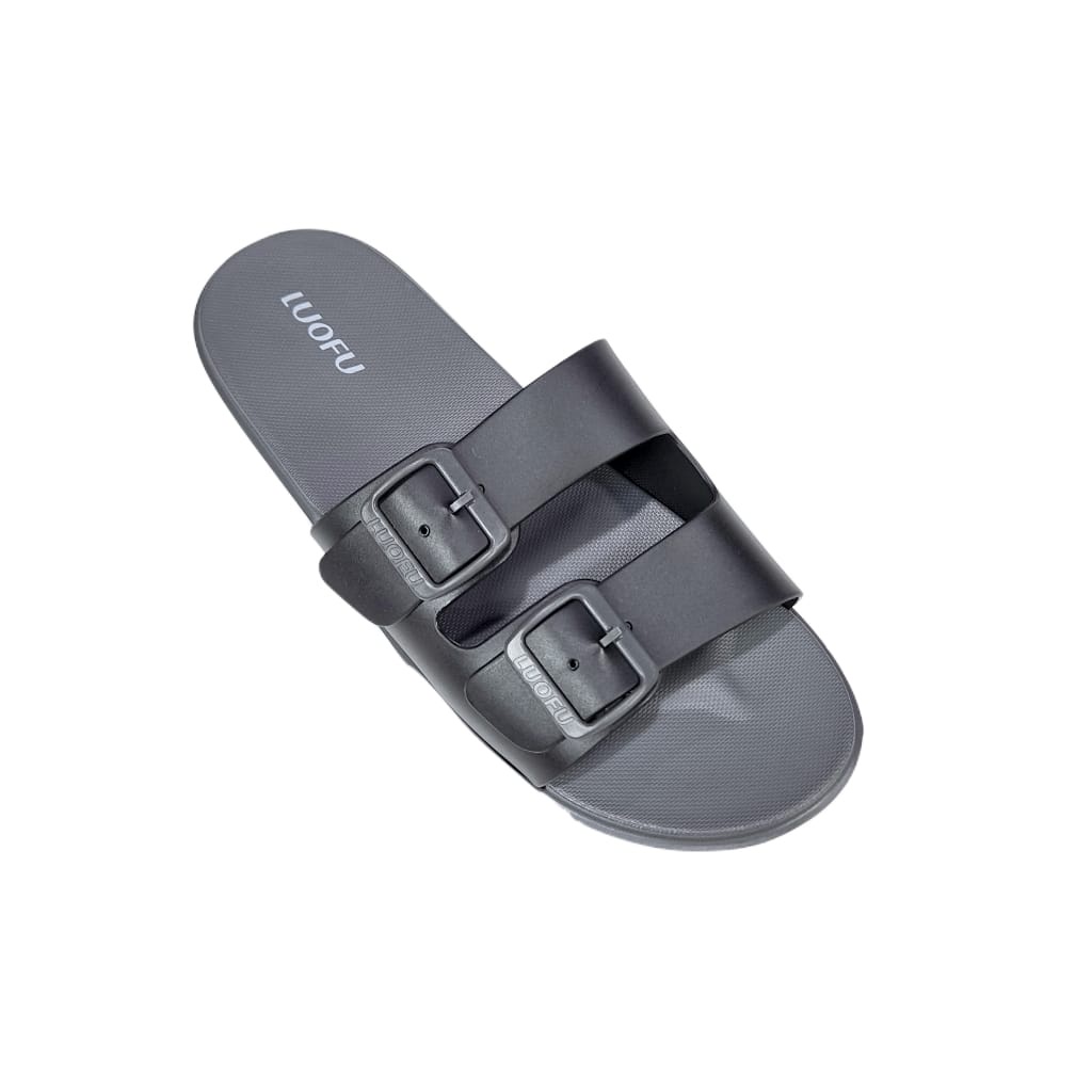 LUOFU ORIGINAL jelly sandal karet empuk murah pria selop sandal cowok import ban 2 sendal E6208B2W6