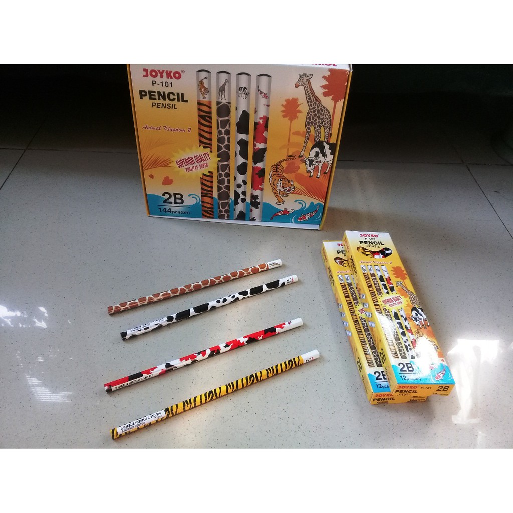 

Pencil 2B Animal Kingdom Non Toxic - Joyko P-101