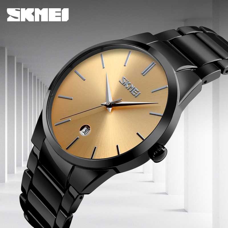 SKMEI Jam Tangan Analog Pria Murah JT 150 Skemei Jamtangan Stainless Steel Stylish Cowok Keren