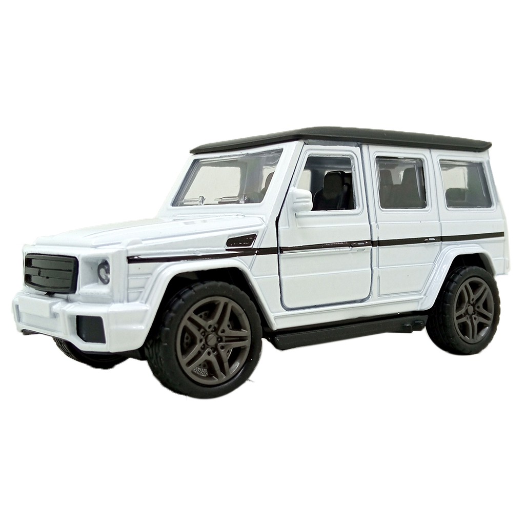 Toy Addict M3rcedes G-Class Offroad Putih Diecast Mainan Mobil Jeep