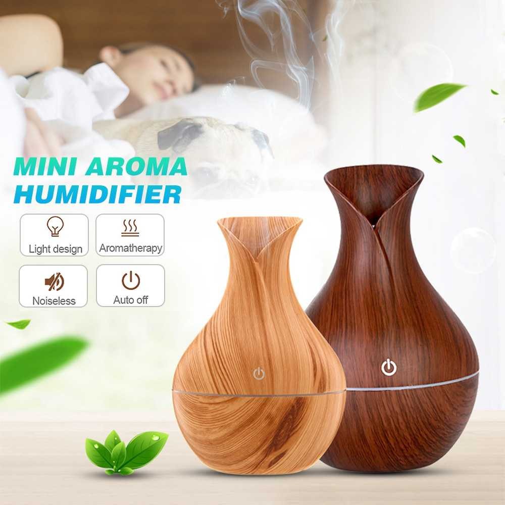 Ultrasonic Humidifier Aroma Essential Oil Humidifer 130ml Humi Aromatherapy Pelembab Udara Ruangan