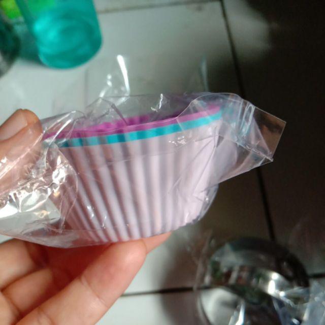 Cetakan Cup Silikon Segitiga Triangle Bintang Bunga Hati Love Silicone Cup Pudding Jelly Coklat Kue