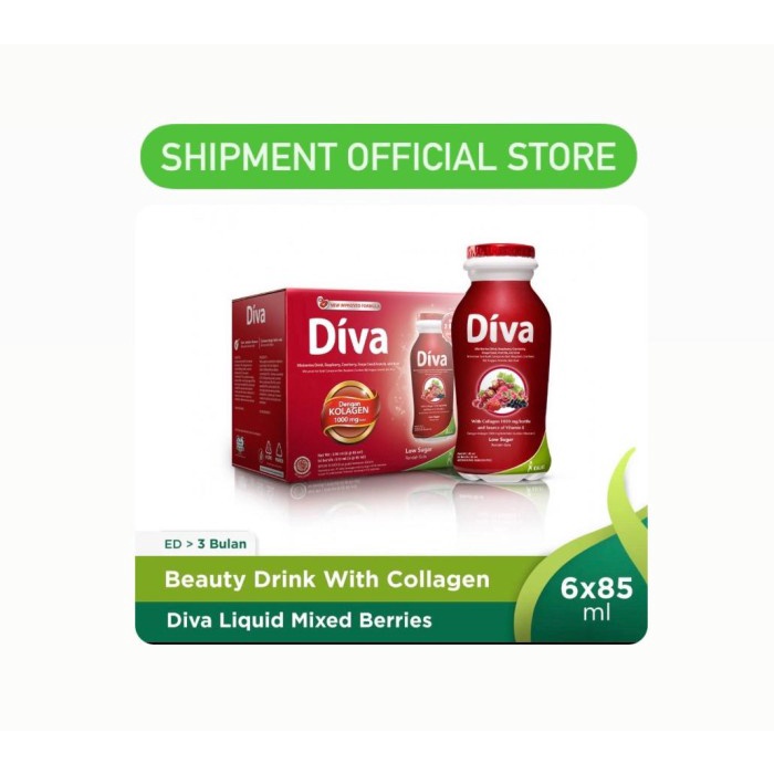 TERBARU Diva COLLAGEN Beauty Drink 6X80 ML KALBE MINUMAN KECANTIKAN KOLAGEN