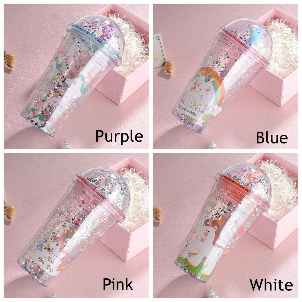 Suyo Botol Minum 450ml Portable Reusable Motif Unicorn Untuk Hadiah