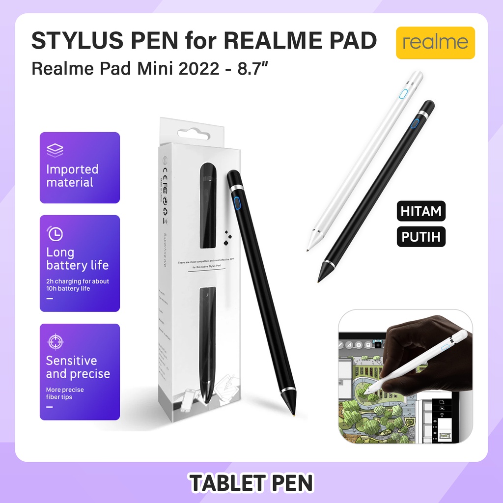 Jual Realme Pad Mini 2022 8.7" Smart Stylus Pen Tablet Pencil Drawing S