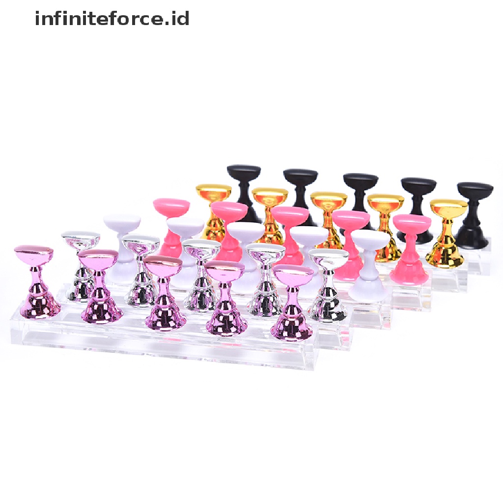 1 Set Stand Display Bahan Akrilik Untuk Praktek Nail Art