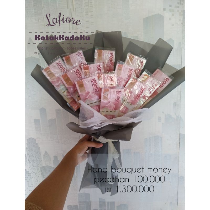 bouquet uang pecahan 100.000 |buket uang 100.000