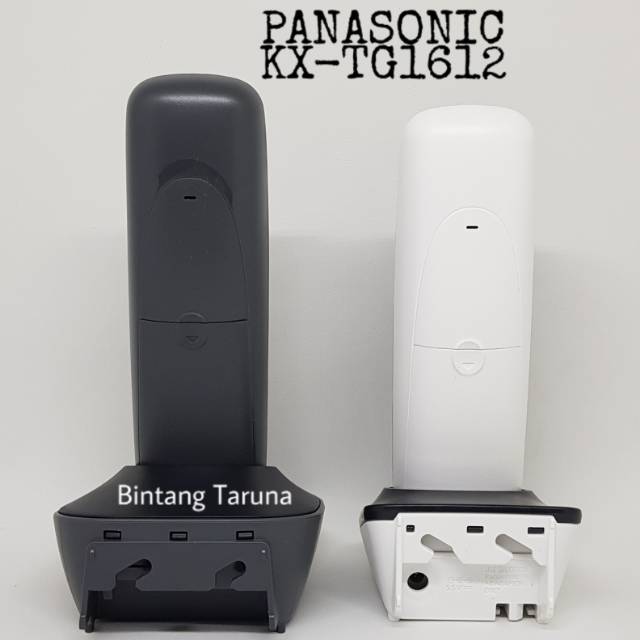 Telepon Wireless Panasonic KX-TG1612 (2 handset) (Hitam Putih)