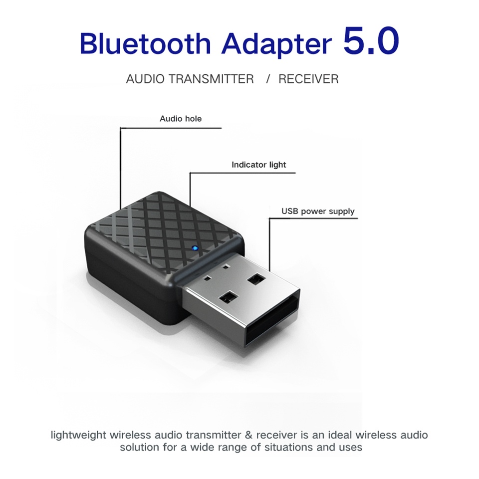 USB Dongle Bluetooth 5.0 Transmitter Receiver Audio Adaptor